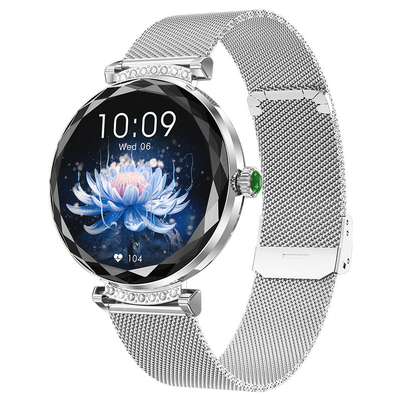NX7Pro Women's Smartwatch Gold Silver – 7-14 Day Battery Bluetooth Calling Fitness Watch.


