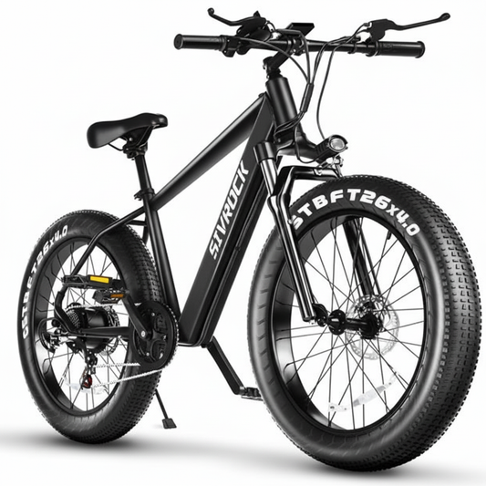 SIVROCK V1 Professional Electric Mountain Bike 1000W with 26 inch fat tires.