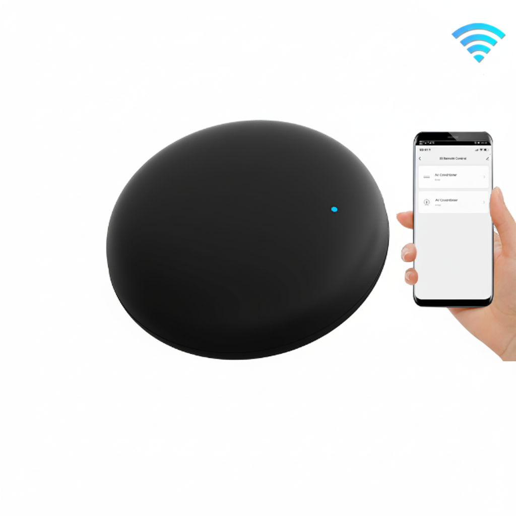 RightSitu S18 smart IR remote control with WiFi and smartphone app control.
