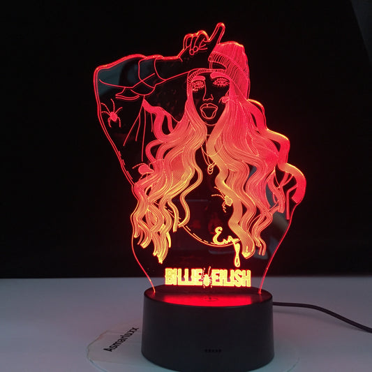 Colorful touch remote control LED visual light