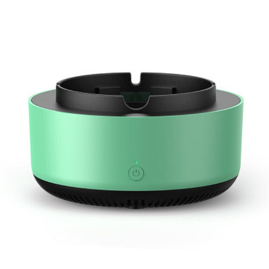 
 Electronic smokeless ashtray with 3600 RPM filtration system in grey color.

