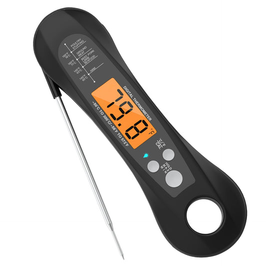 Digital Kitchen Thermometer with LCD Display – Accurate ±1°C Food Temperature Probe.
