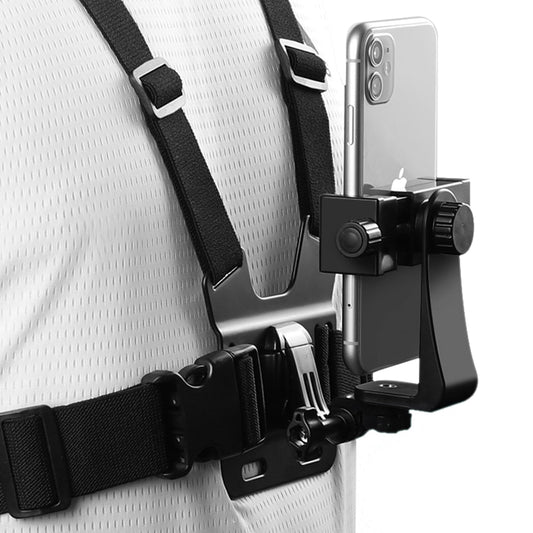 Universal Cell Phone Chest Mount Harness Strap Holder Mobile Phone Clip for Smartphone POV Video Outdoor GoPro SJCAM YI shooting