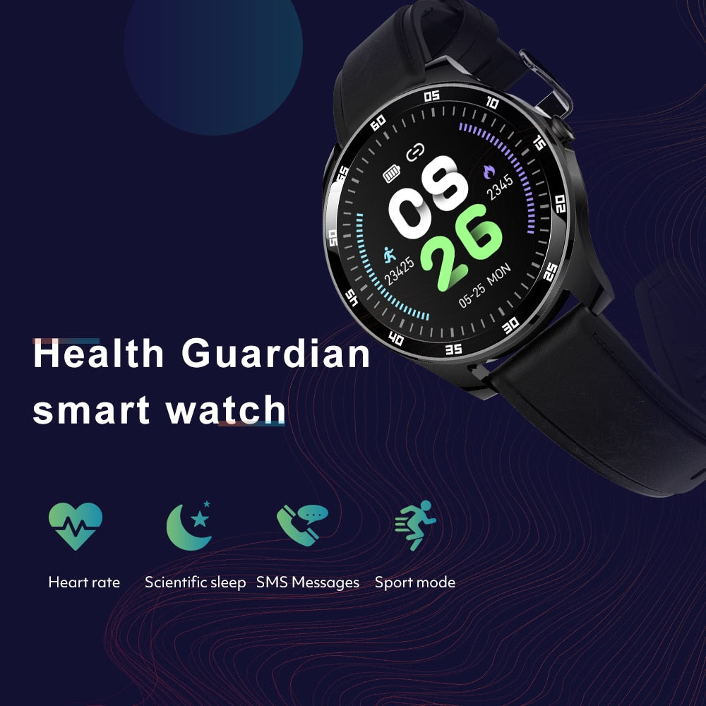 Rogbid Smartwatch GT New 2021 Touch Smart Watches Men Waterproof with Metal Frame Sleep Fitness Tracker Clock For Android IOS