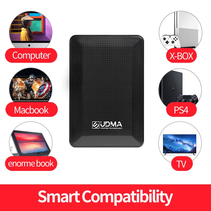 UDMA 2.5&quot; USB3.0 HDD Portable External Hard Drive  for PC,PS4,PS5, MacBook,Tablet, TV  PS4 5 Xbox 1Tb 2T 750G 500G 320GB NTFS