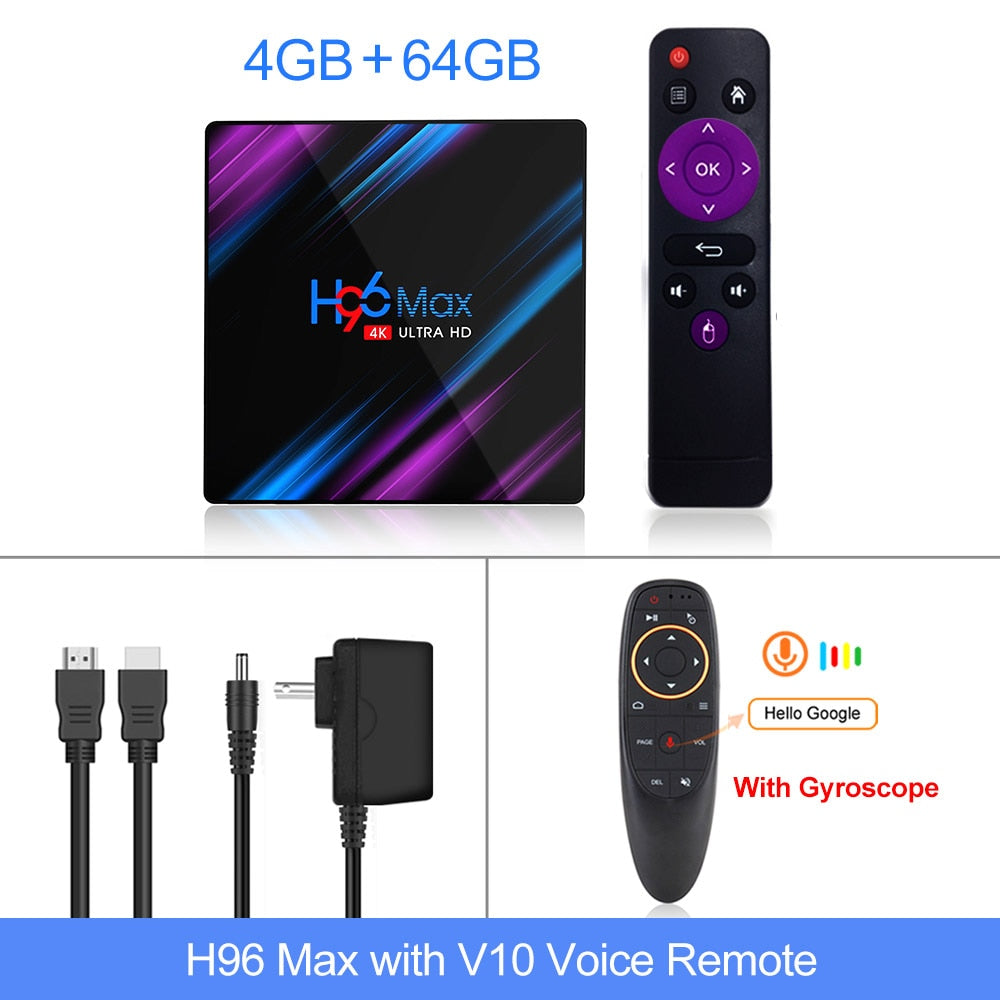 H96 MAX RK3318 Smart TV Box Android 11 4G 64GB 32G 4K Wifi BT Media player H96MAX TVBOX Android10 Set top box 2GB16GB