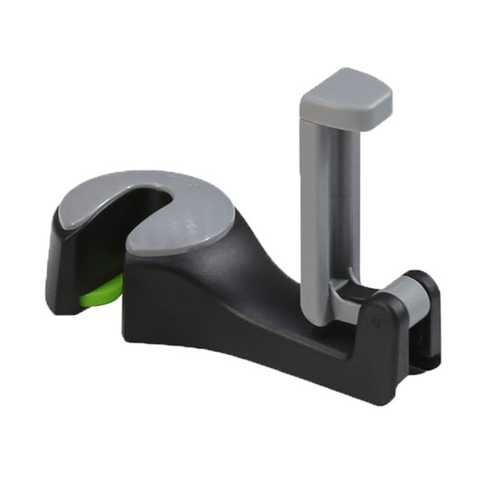 2 in 1 Car Headrest Hook with Phone Holder Seat Back Hanger for Bag Handbag Purse Grocery Cloth Foldble Clips Organizer