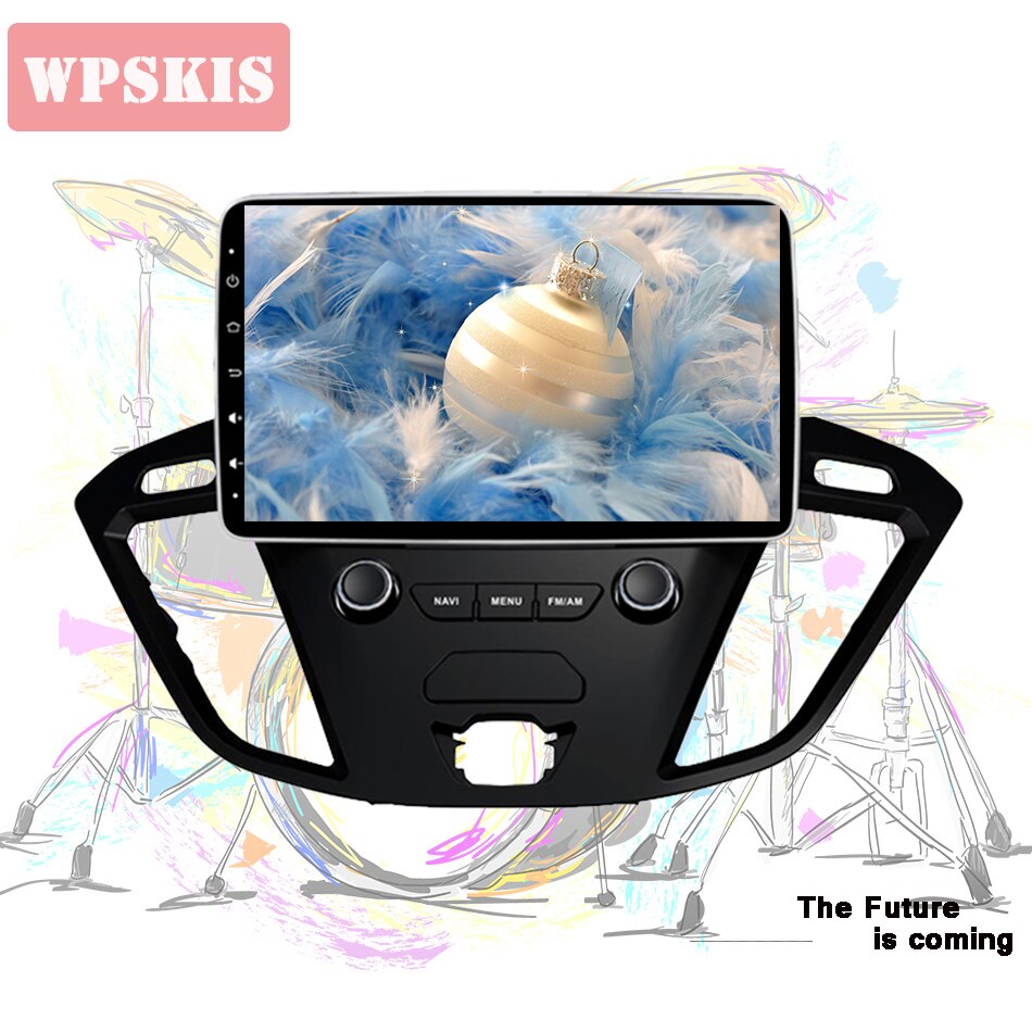 9&#39;&#39; IPS HD Screen In Dash Car Music Video Stereo PC Tablet Headunit For Ford Tourneo Transit Custom 2013+ Android 11 CarPlay bt