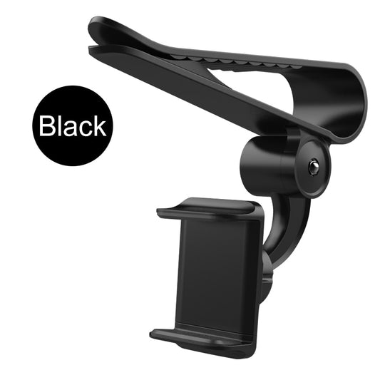 2023 New 360 Car Clip Sun Visor Cell Phone Holder Mount Stand Soporte Movil for Iphone 13 GPS Rearview Mirror Holder Car Mobile