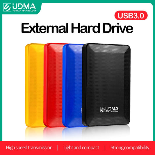 UDMA 2.5&quot; USB3.0 HDD Portable External Hard Drive  for PC,PS4,PS5, MacBook,Tablet, TV  PS4 5 Xbox 1Tb 2T 750G 500G 320GB NTFS