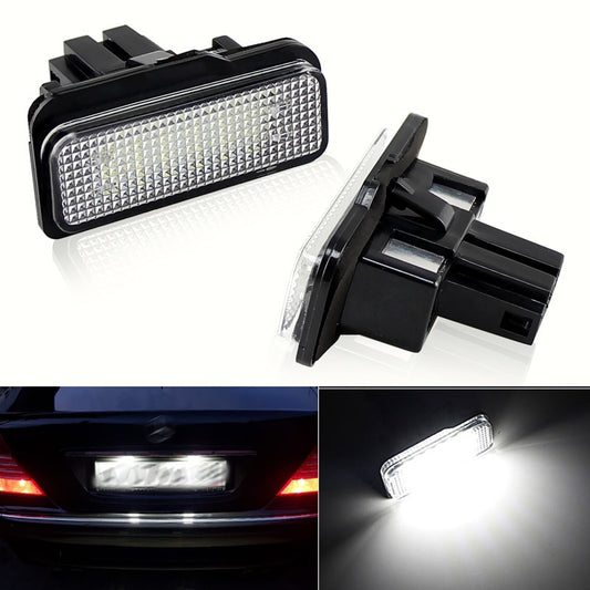 2x Fits For Benz C E CLS-Class W203 W211 W219 SMD Rear White Canbus Led License Plate Lights OEM: A2038200256