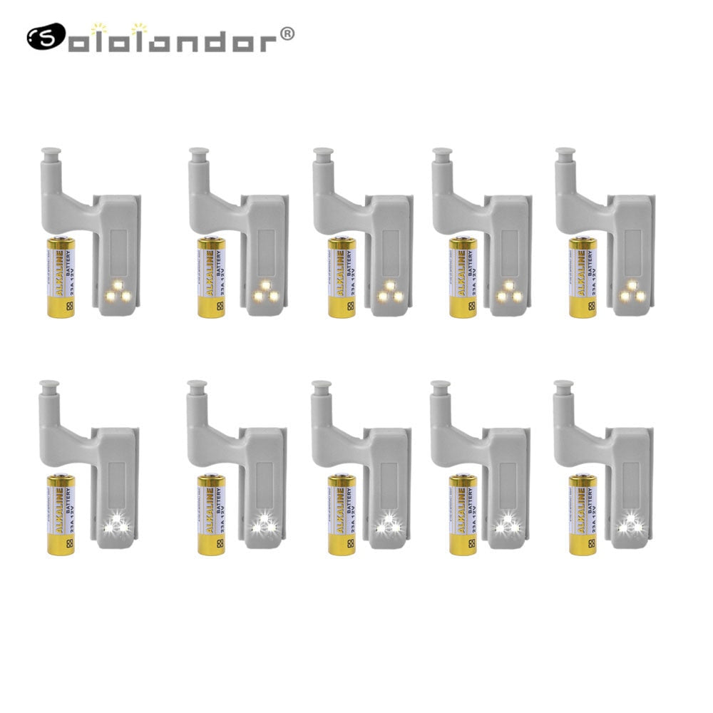 LED Inner Hinge lamp Under Cabinet Light Universal Wardrobe Night Light Sensor Led Armario For Cupboard Closet Kitchen Bedroom