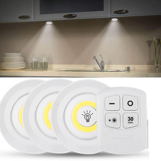 GHC Remote Lamp Kitchen Led Bedroom Closets Light Armarios De Dormitorio Led Light Cob Under Cabinet Night Light Remote Control