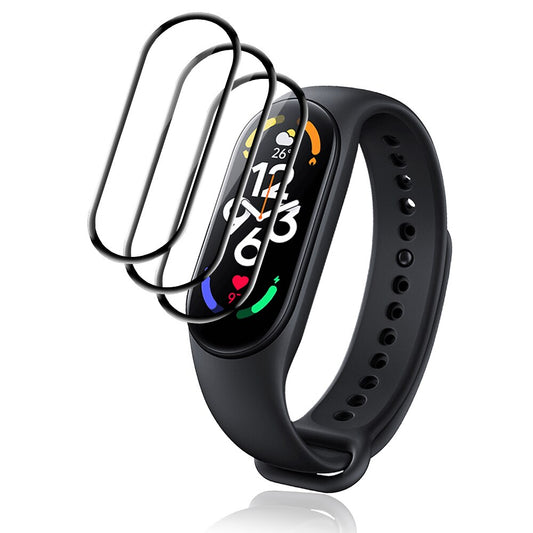 1/2/3/5Pcs 3D Tempered Glass For Xiaomi Mi Band 5 6 7 Screen Protector Glass Watch Protective Film For Mi Band 4 Protection