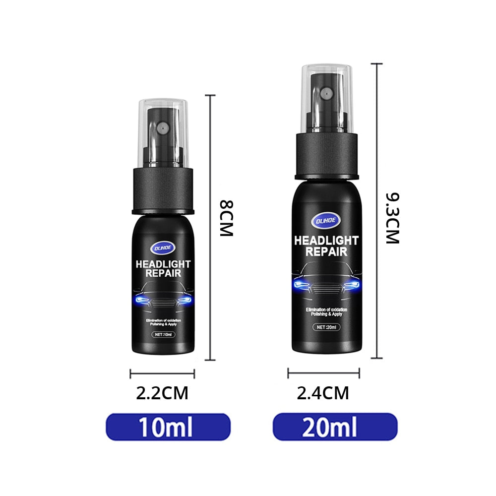 Car Headlight Polishing Agent Scratch Remover Repair Fluid Headlight Renewal Polish And Maintenance Liquid Kit Auto Accessories