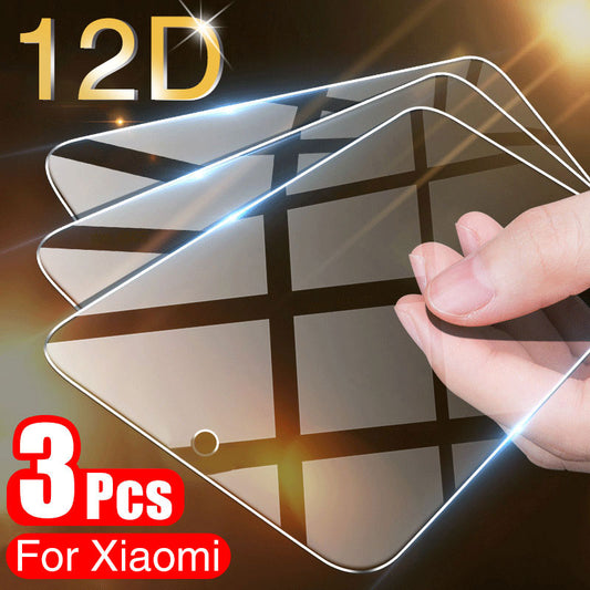 Vidrio Protector para Xiaomi Redmi Note 10, 11, 12 Pro, 5G, 9, 8, 7, 8T, 9S, 11S, 10S, Protector de pantalla en Redmi 9, 9T, 8T, 9C, 8A, 7A, 3 uds.
