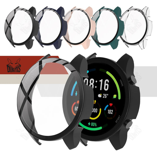 Protection Case + Screen Protector for Xiaomi Mi Watch Color Sport PC Hard Cases With Tempered Glass Smartwatch Protective Cover