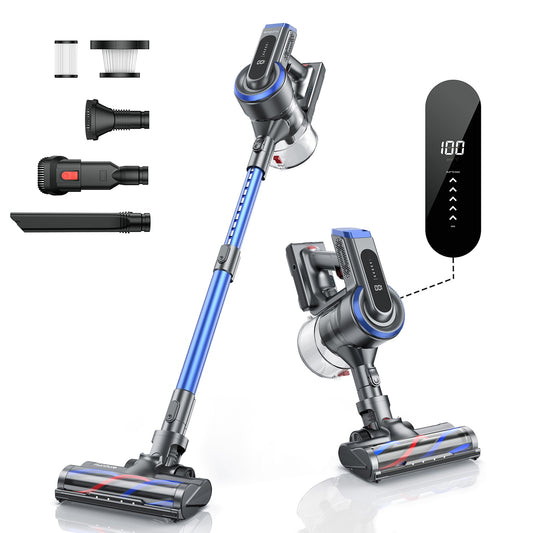 55 Mins 400W 33Kpa Cordless Wireless Vacuum Cleaner for Home Appliance Removable Battery S12 Aspiradora 5 Speed HD Touch Screen