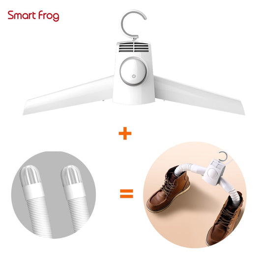 Portable shoe and clothes dryer with PTC heating - Youpin Smart Frog 220V electric dryer.

