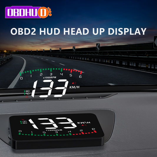 OBDHUD A900 3.5 Inch HUD Smart Overspeed Auto Warning Windshield Projector OBD2 Digital Speed Mileage Meter Head Up Display