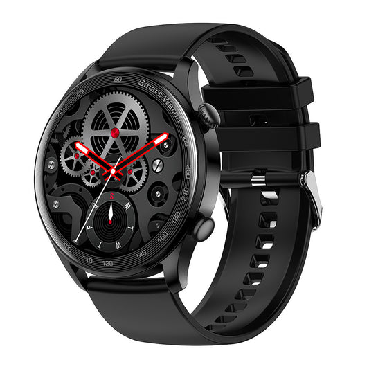  Fitness tracker watch displaying heart rate monitoring screen

